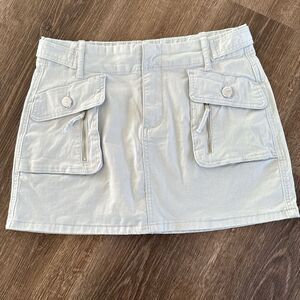 Light Blue Micro Skirt